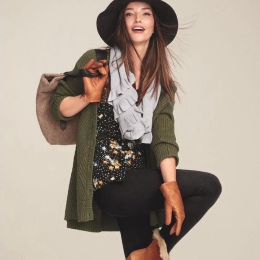 Cabi Aerial Olive Cardigan Style 3536 Size Small